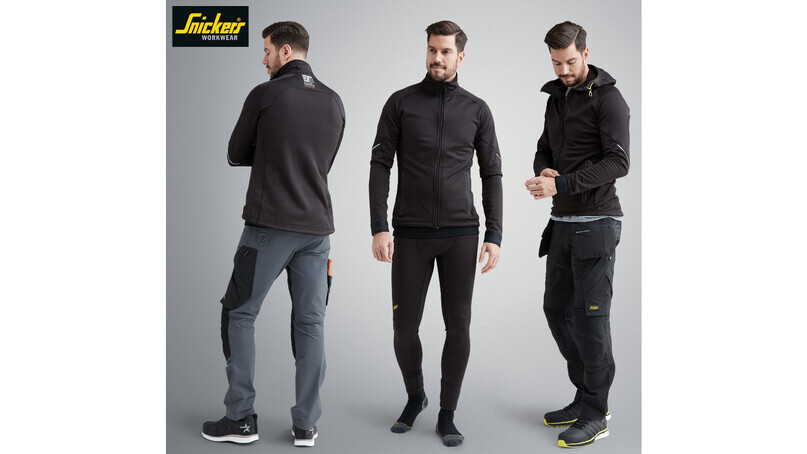 Snickers Workwear New Polartec Power Stretch Jackets and Fleeces the Sustainable Choice