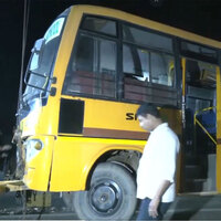 School bus returning from a picnic meets with accident in West Tripura; 3 injured