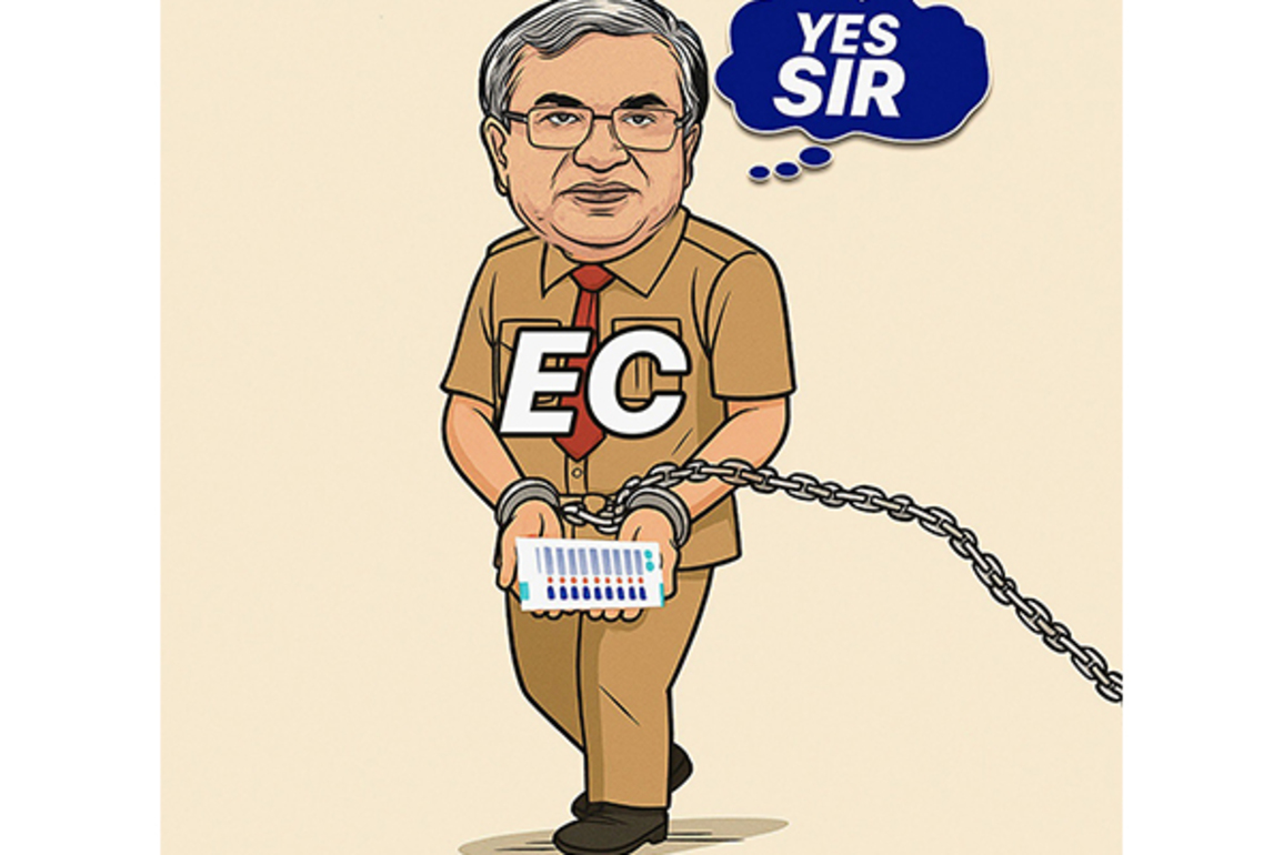 Congress MP Manickam Tagore mocks Election Commission with 'YES SIR' cartoon amid Bihar SIR row