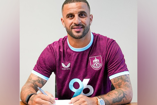 England's experienced defender Kyle Walker moves to Burnley from Manchester City on two-year deal