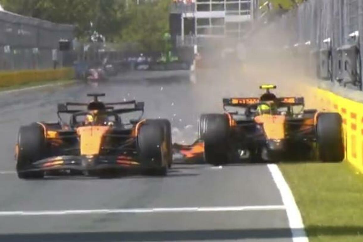 Oscar Piastri and Lando Norris in dramatic crash after stupid late-race move
