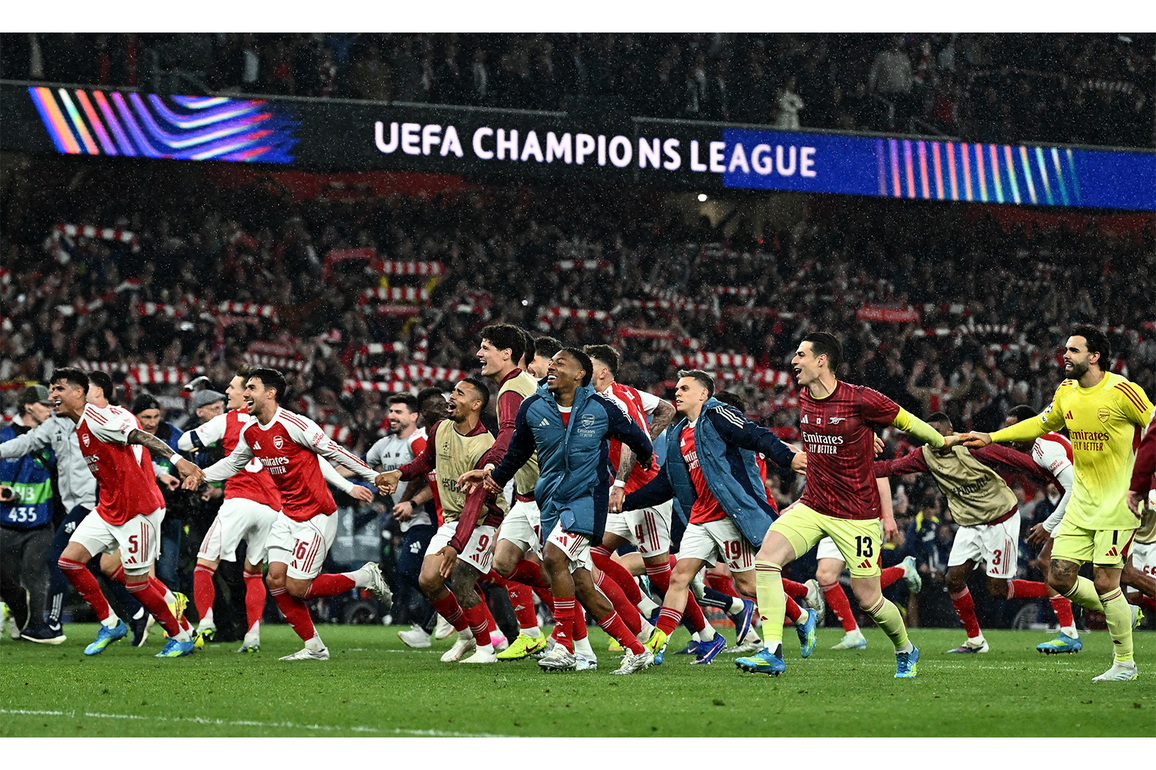 Saka's goal seals Arsenal's place in UEFA Champions League Final after 20-year wait