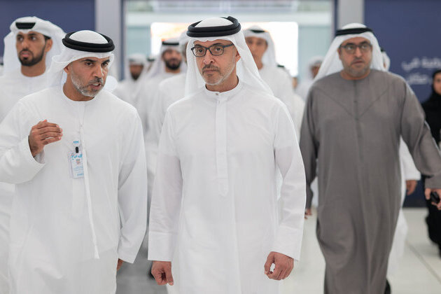 Hazza bin Zayed visits 23rd ADIHEX