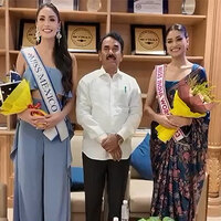 Hyderabad: Minister Jupally Krishna Rao oversees welcome preparations, meets Miss India, ahead of 72nd Miss World pageant