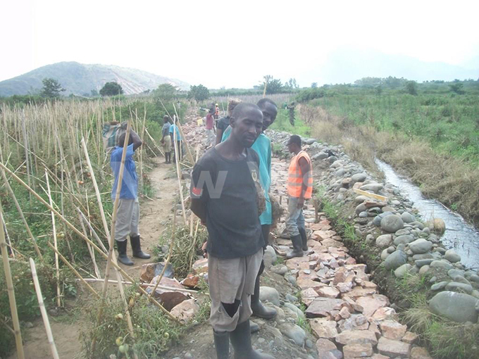  ocals constructing an irrigation scheme
