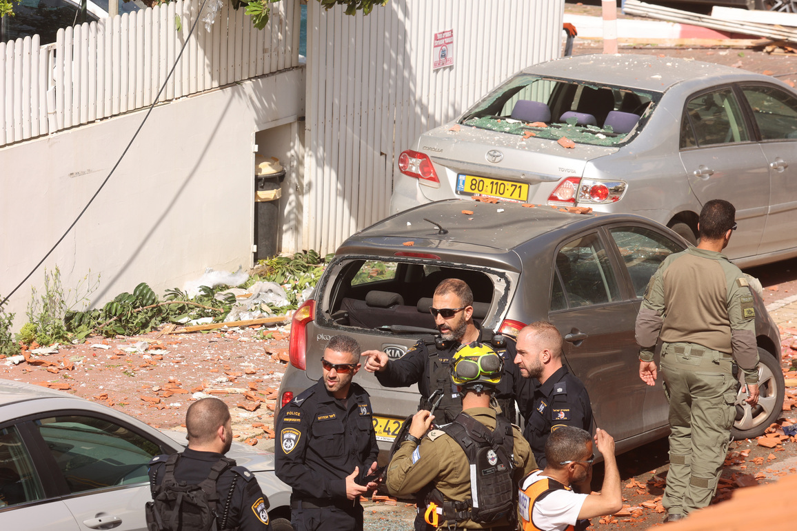ISRAEL-REHOVOT-IRAN-MISSILE-ATTACK