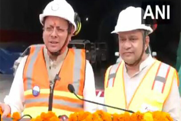 Uttarakhand: CM Dhami, Vaishnaw attend breakthrough ceremony of India's longest rail tunnel