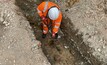  A Geo-Instruments engineer digging in the precise location a piezometer will be installed