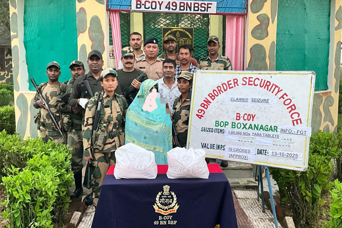 In Joint Op, BSF seizes Yaba tablets worth Rs 16 crores in Tripura