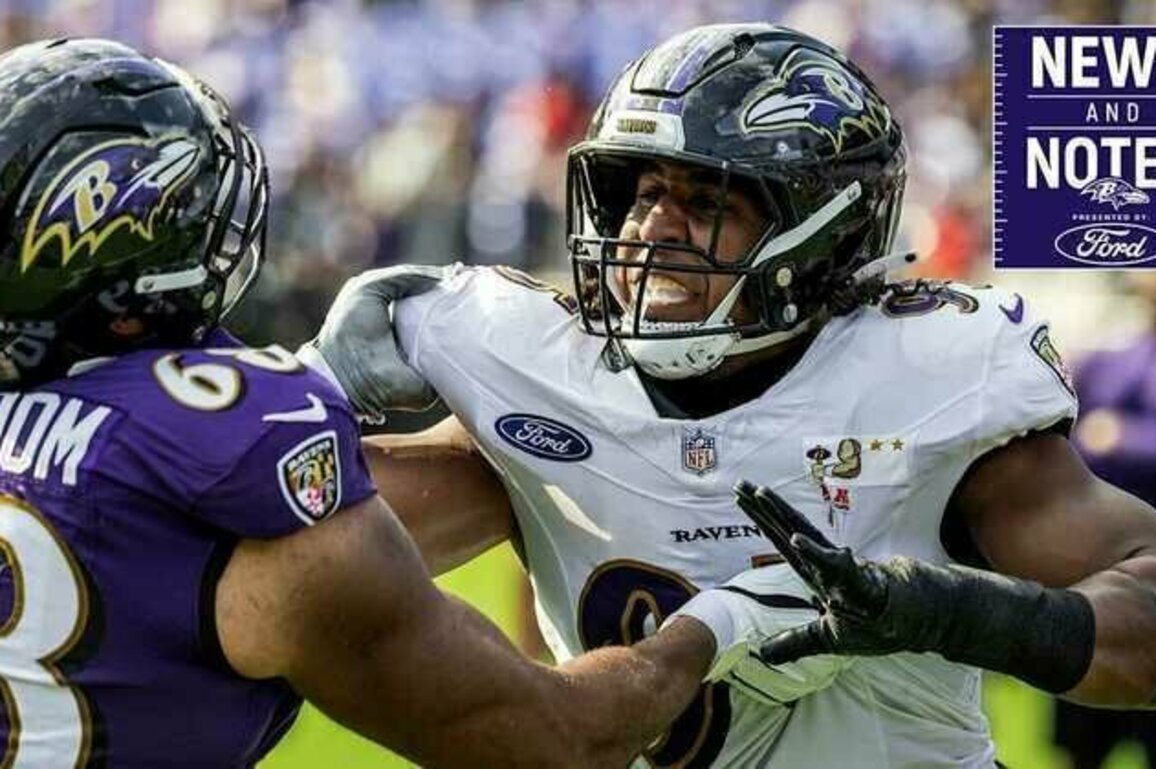 News & Notes: Tavius Robinson Emulates Ravens Legend Jarret Johnson