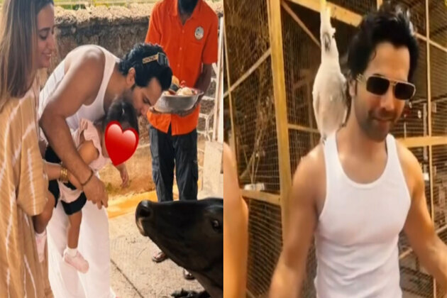 Varun Dhawan finds birthday joy with wife Natasha, daughter Lara at animal shelter