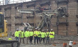 The team from Phoenix Foundation Company Inc. has dealt with multiple challenges on the WALK Bridge Programme in Norwalk, Connecticut