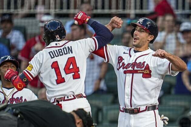 Mauricio Dubon, Ozzie Albies go deep as Braves down Blue Jays