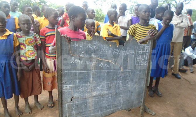 Ngora community school lacks blackboards Ngora community school lacks blackboards