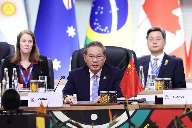 Chinese premier urges G20 to uphold free trade, build open world economy