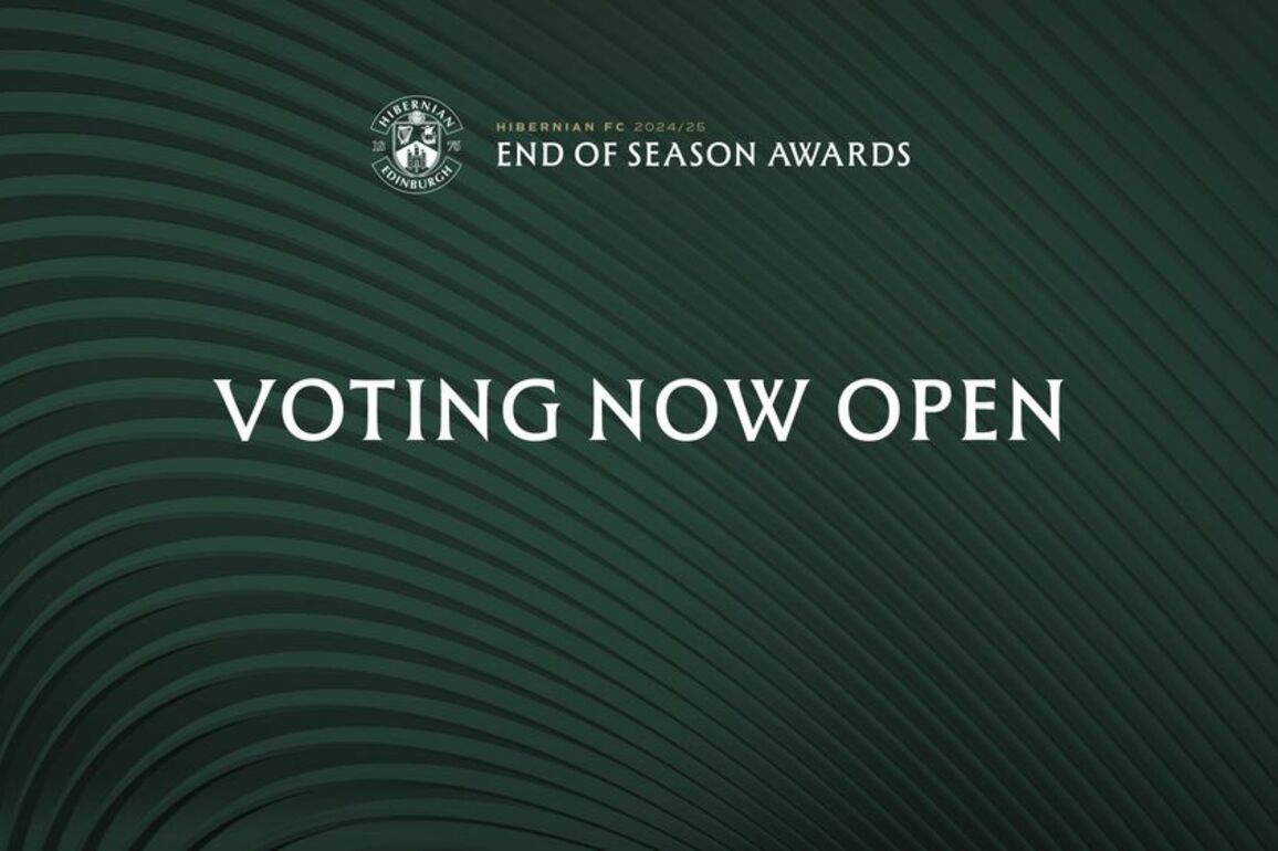 Hibernian FC - Voting Open For Hibs End Of Season Awards
