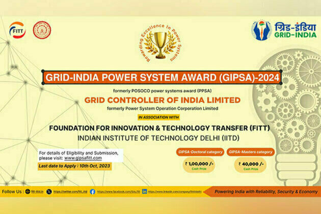 Call for Applications: Grid India Power Systems Award 2024