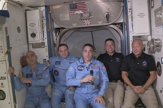 SpaceX Astronauts Welcomed Aboard International Space Station