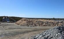 Plant ore stockpiles at Mineral Hill