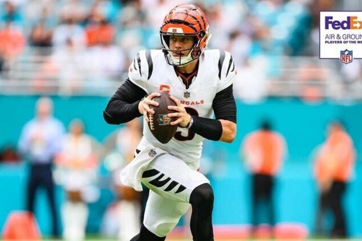Joe Burrow Nominated for FedEx Air & Ground Players of Week 16