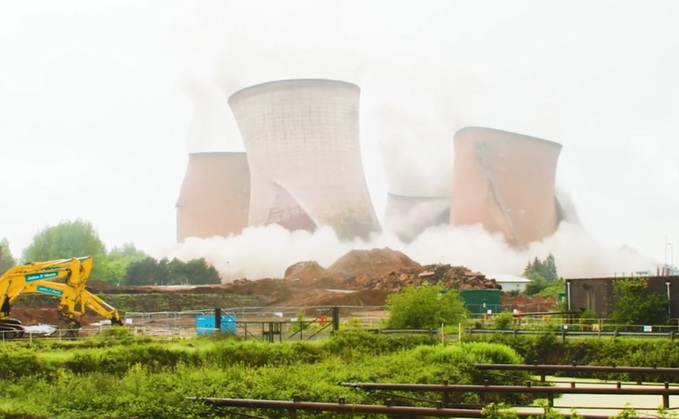 The Rugeley Coal Plant's cooling towers were demolished this summer