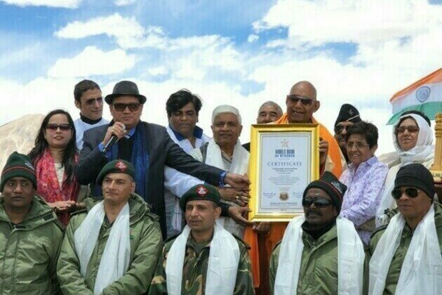 Mass Yoga at Pangong Lake gets included in World Book of Records