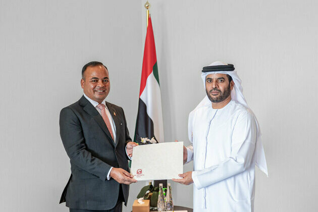 MoFA receives credentials copy from new Ambassador of Nepal to the UAE