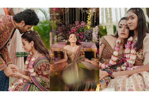 From emotional moments to playful glances: Inside Rashmika Mandanna, Vijay Deverakonda's vibrant mehendi evening