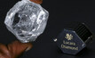  Diamante de 393 quilates recuperado pela Lucara na mina Karowe, em Botswana/Divulgação