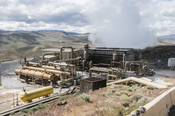 A geothermal power plant in Washoe County, Nevada