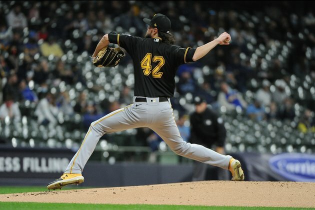 JT Brubaker pitches Pirates past host Brewers