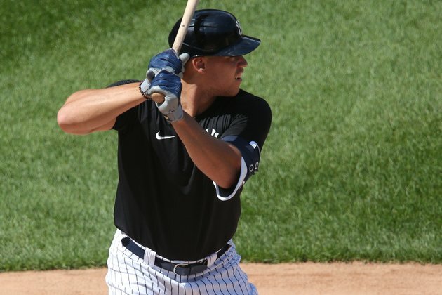 Yankees OF Judge sidelined with stiff neck