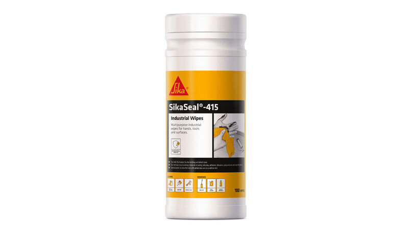 Clean Up with SikaSeal 415 Industrial Wipes