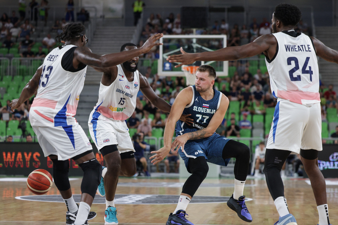 (SP)SLOVENIA-LJUBLJANA-BASKETBALL-FIBA EUROBASKET 2025-PREPARATION GAME-SLOVENIA VS BRITAIN