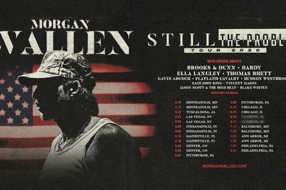 Morgan Wallen announces "Still The Problem Tour 2026"
