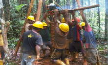 Previous drilling at Wowo Gap, one of the largest laterite deposits in the Southern Hemisphere