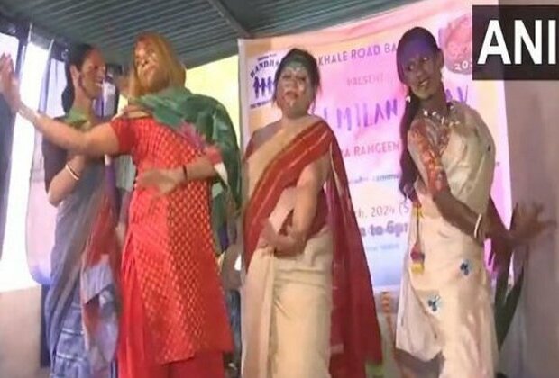 LGBT community people celebrate Holi by singing and dancing to tunes of songs in Kolkata