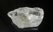 The 227-carat Type IIa diamond recovered at new Mining Block 28 at the Lulo mine