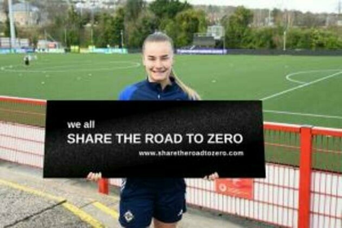 IFA senior women's football team backs road safety campaign