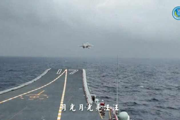 China showcases military drill near Taiwan 