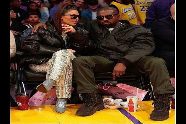 Kim Kardashian enjoys date night with Kanye at the Lakers game