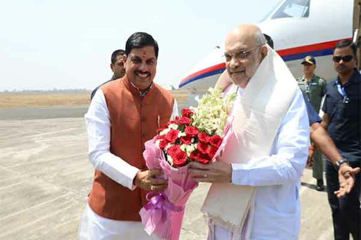 Amit Shah arrives in Bhopal for cooperative conference; to sign agreement with dairy unions