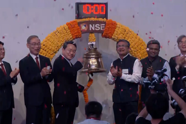 LG Electronics India lists on NSE with a gain of over 50% at Rs 1,710.10/ share