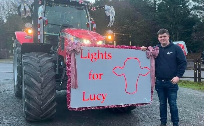 Tom Kirk, an agricultural mechanic from Cumbria, organised a tractor run to raise funds for independent charity Children's Cancer North in memory of his sister Lucy Bland who died from leukaemia.