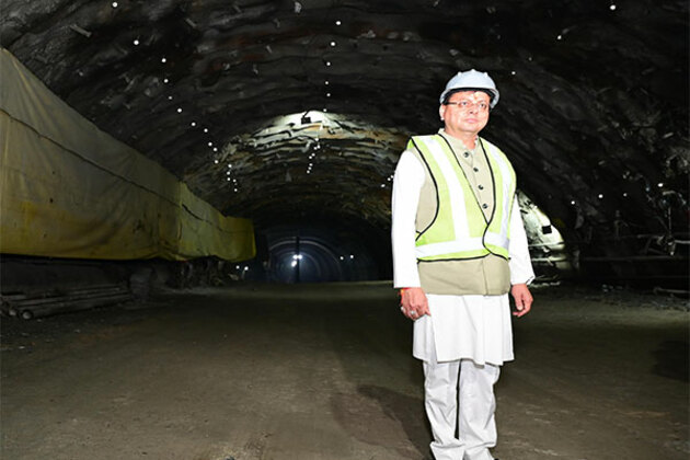 Uttarakhand CM Dhami attends breakthrough ceremony of Silkyara Tunnel, to be named after Baba Boukhnag