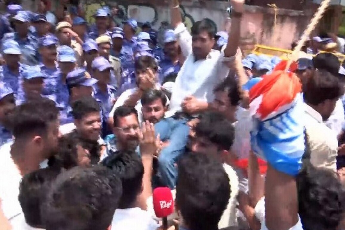 Delhi: NSUI holds protest outside NTA office over NEET UG 2026 paper leak; demand ban on agency, Education Min's resignation