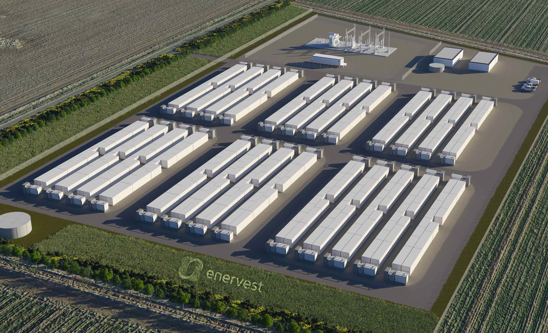 An artist's impression of the Stoney Creek BESS