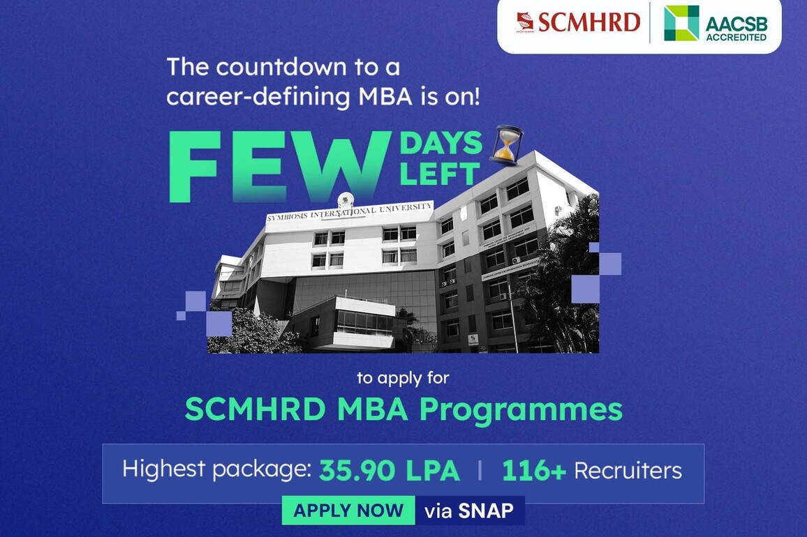 Last Call to Apply - SCMHRD Invites Final Applications for Its Prestigious MBA Programmes via SNAP 2025