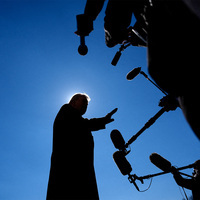 "Tremendous power has arrived," Trump says on Iran, will "settle it once and for all"