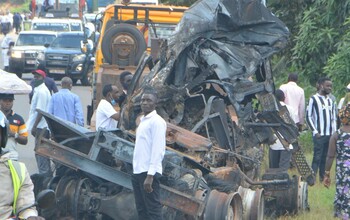 Poliisi ezudde omulambo gwa ddereeva wa Lukululana eyakutte omuliro